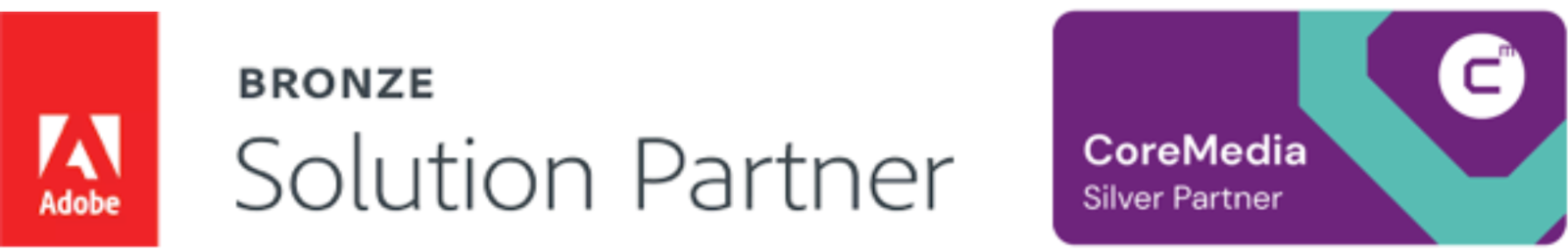 Adobe Solution Partner und CoreMedia Silver Partner